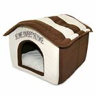 PET HOUSE Portable Indoor Plush Cozy Dog Cat Bed Cream By BEST PET SUPPLIES