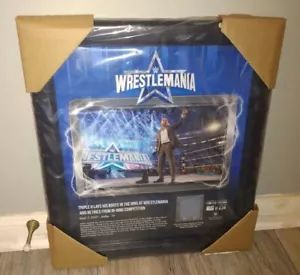 WWE Triple H retirement WrestleMania 38 Commemorative Plaque with ring mat - Picture 1 of 2