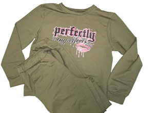 NEW Perfectly Imperfect 2 pc Womens Casual Workout Jogger Fashion Set Size MED - Picture 1 of 5