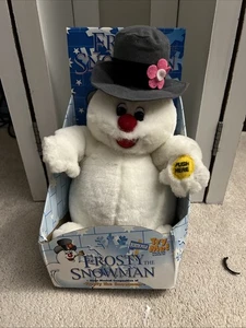1997 GEMMY Frosty the Snowman Singing Plush Toy - In Box #1 - Photo 1/9