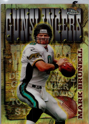 1998 Topps Chrome #7 Mark Brunell Season's Best Refractors Gunlingers Jaguars - Image 1 of 2
