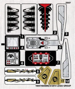 LEGO STICKER SHEET ONLY 70725 NINDROID MECHDRAGON from set New & Genuine - Picture 1 of 1