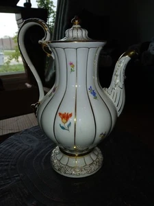 Antica teiera porcellana Meissen 11" - Foto 1 di 14