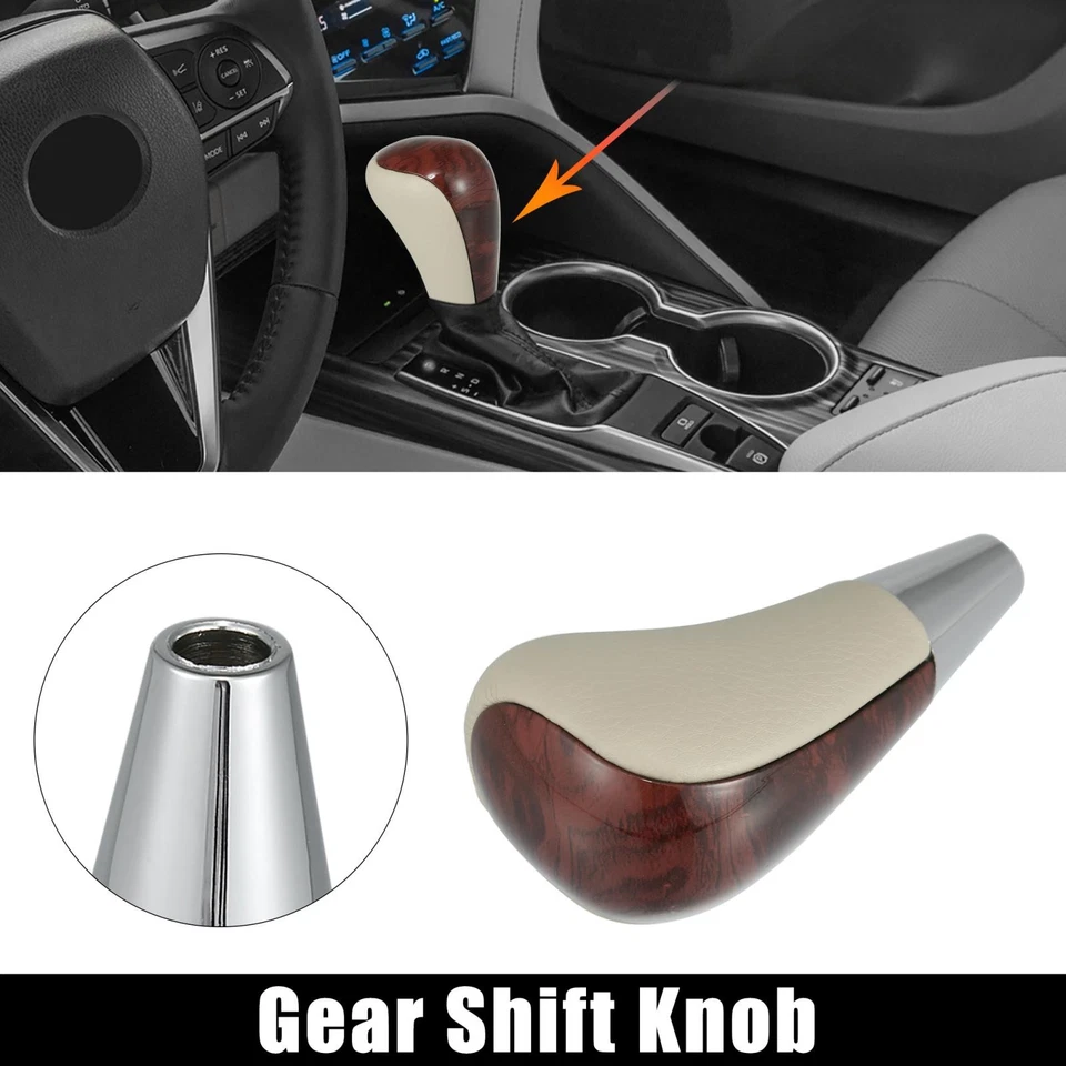 Wood Pattern Car Gear Shift Knob Gear Lever Shifter for Toyota for Lexus Beige - Image 1 of 4