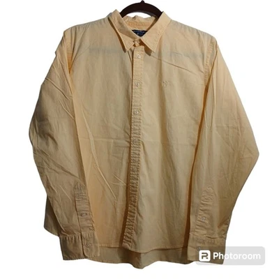 Ralph Lauren Sport Men XL Slim Fit Yellow Long Sleeve Button Down Logo - Image 1 of 4