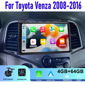 9" For Toyota Venza 2008-2016 Apple Carplay Android 15 Car Stereo Radio GPS 64GB - Picture 1 of 22