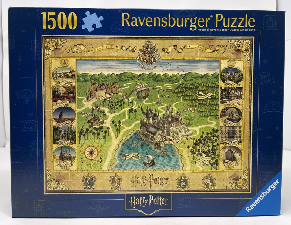 Ravensburger 12000720 - Hogwarts Map - 1500 pieces jigsaw puzzle