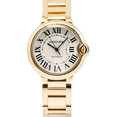Cartier Ballon Bleu 3002 W6900322 18k Yellow Gold Silver Dial Auto Women's 36mm - Image 1 of 4