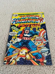 Captain America 197 Fine+ 6.5 Falcon Jack Kirby Story & Art 1976 - Picture 1 of 4