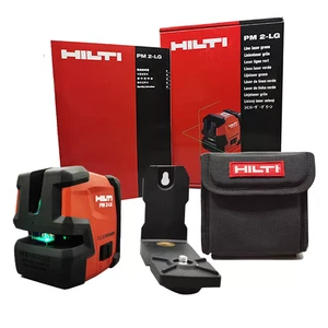 New Hilti Green laser level PM 2-LG laser line Included L bracket - Picture 1 of 5
