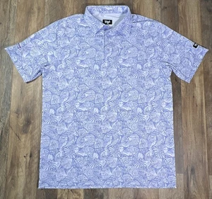 Waggle Polo Firestone Muschel Strand Ozean Druck Golf Performance Stretch Large. - Bild 1 von 8