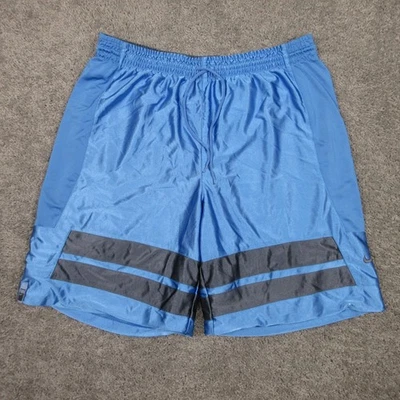 Pantalones Cortos Nike De Colección Para Hombres 2XL Azul Deslumbrante Brillo Baloncesto Sueltos Malla Logo Y2K Foto 1 de 4