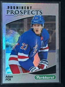2019-20 Upper Deck Parkhurst - Prominent Prospects Adam Fox #PP-14 (RC) - Bild 1 von 2