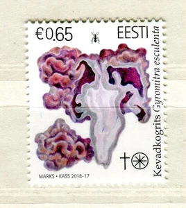 EST_688 2018 Estland Estnische Pilze Falsche Morchel Insekten MNH - Bild 1 von 1