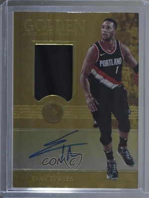2017-18 Panini Opulence Golden Auto Memorabilia /49 Evan Turner #GA-ETN Auto - Image 1 of 2