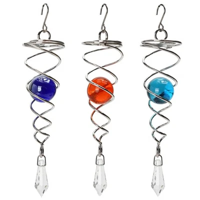 Colas estabilizadoras espirales bola de observación de cola giratoria de viento 3 piezas para interiores y exteriores... Foto 1 de 4