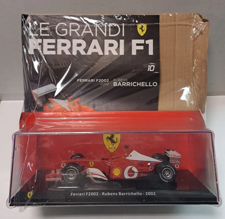 RUBENS BARRICHELLO-FERRARI F2002 2002 - LE GRANDI FERRARI F1 N.10 -SCALA 1:24- - Immagine 1 di 1