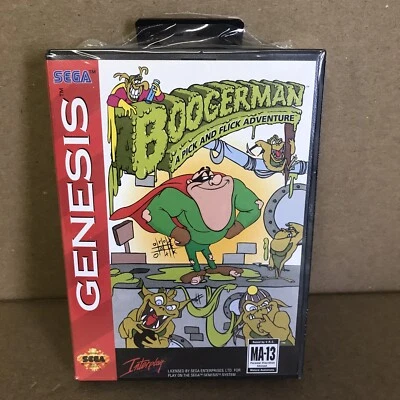 Boogerman: A Pick And Flick Adventure (Sega Genesis) New Sealed - Image 1 of 4