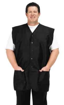 Betty Dain Plus Size Men's Vest #2218-BLK