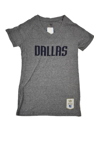 adidas Womens NBA Dallas Mavericks Basketball V-Neck Shirt NWT L Cover