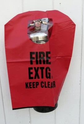 🔥🧯1-WATER PRESSURE-FIRE EXTINGUISHER COVER W/WINOW OVERALL SIZE 25"x16 ½"x8" - Image 1 of 4