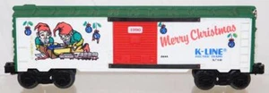 K-Line K-6444 1990 Merry Christmas Boxcar Elves w/ Girls Train 027/O Made in USA - Picture 1 of 11