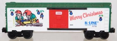 K-Line K-6444 1990 Merry Christmas Boxcar Elves w/ Girls Train 027/O Made in USA - Image 1 of 4