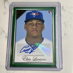 2019 Topps Gallery Autografi Verde Elvis Luciano 112 Rookie RC Auto /99 Bookend - Foto 1 di 2