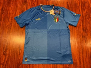 2022-23 Puma Men’s Italy National Team Home Soccer Jersey Large L Italia - Picture 1 of 12