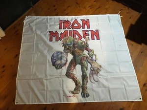 Man Cave gift idea Flag banner - heavy metal iron maiden mancave ideas mens gift - Picture 1 of 11