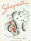 publicit&#233; Advertising 0821 1957    nouveau parfum SI par Schiaparelli  Dupont