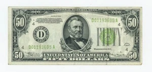 FR#2102D $50 1934 Federal Reserve Note Cleveland Crisp XF Quality DC-6170 - Picture 1 of 2