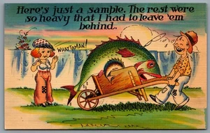 Postcard c1940s Fishing Related Here’s Just A Sample. The Rest Were So Heavy ... - Picture 1 of 2
