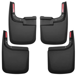 Fits 17-24 F250 F350 w/o Flares Husky Liners Molded Mud Guard Flaps 4pc 58466 - Picture 1 of 3