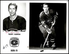 1970-71 MONTREAL CANADIENS 8X10 MEDIA PHOTOS RARE TERRY HARPER
