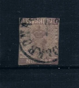 Suecia 1858-62 Nio 9 0re Imperf Sc#7c recortado usado - Imagen 1 de 2