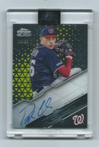 2020 Topps Chrome Black-Patrick Corbin Gold on card Autograph /50-Nationals