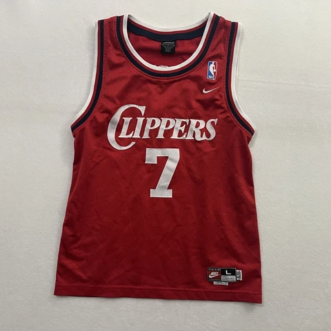 Nike Team Los AngelesClippers Jersey Youth Size Large Red Lamar Odom #7 NBA Cover