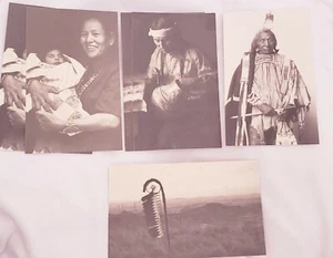 Vintage Indianer Indianer Stammeskultur RP Sammlung Postkarten Set 6 - Bild 1 von 6