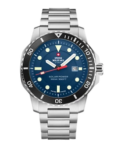 Swiss Military Swiss Solar Sportuhr Blau Stahl SMS34102.02 - Bild 1 von 1