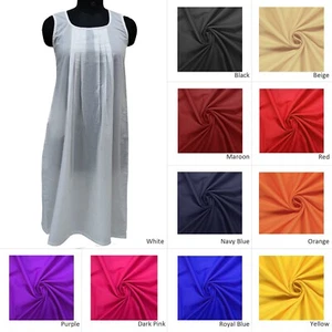 Full Slip Maxi Dress Cotton Summer Wear Long Beach Dress Nightwear For Women - Picture 1 of 8