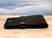 MONTBLANC Meisterstuck Siena 3-pen Black Leather Case