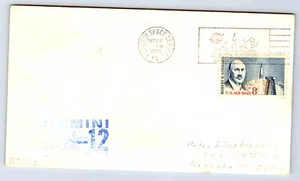 GEMINI 12 Cachet Oficial NASA en Cubierta Azul 11 de Noviembre 1966 CV61 - Imagen 1 de 2