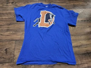 Adult L Durham Bulls Blue T-Shirt by Majestic - Minor League Baseball - Picture 1 of 3