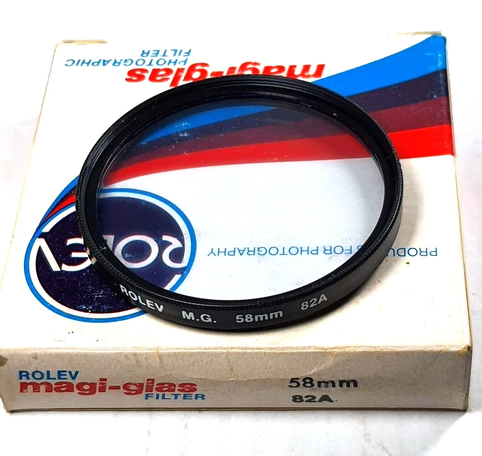 58mm Blue 82A 82-A 82 A German Glass Lens Color Conversion Filter 58 mm Rolev - Image 1 of 4