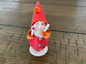 Figura Adorno Gnomo Navidad Piña Años 40 1950 Japón 2.5" - Imagen 1 de 7