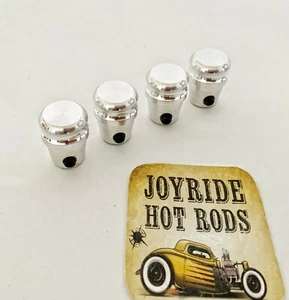 4 x Custom Aluminum Dash Knobs - Polished - Hot Rod / Classic Truck - Bild 1 von 3