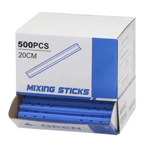 Professional Automotive Blue Plastic Paint Mixing Sticks x 500 Pack Stirring Pad - Picture 1 of 2