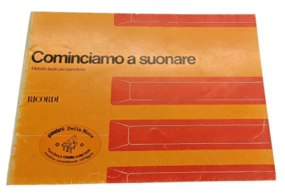 Cominciamo a suonare Metodo Facile per Pianoforte Ricordi 1985 Scuola Bambini - Immagine 1 di 4