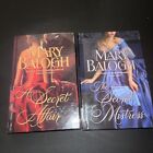 Lot Of 2 Mary Balogh HC LARGE PRINT Books - A Secret Affair The Secret Mistress